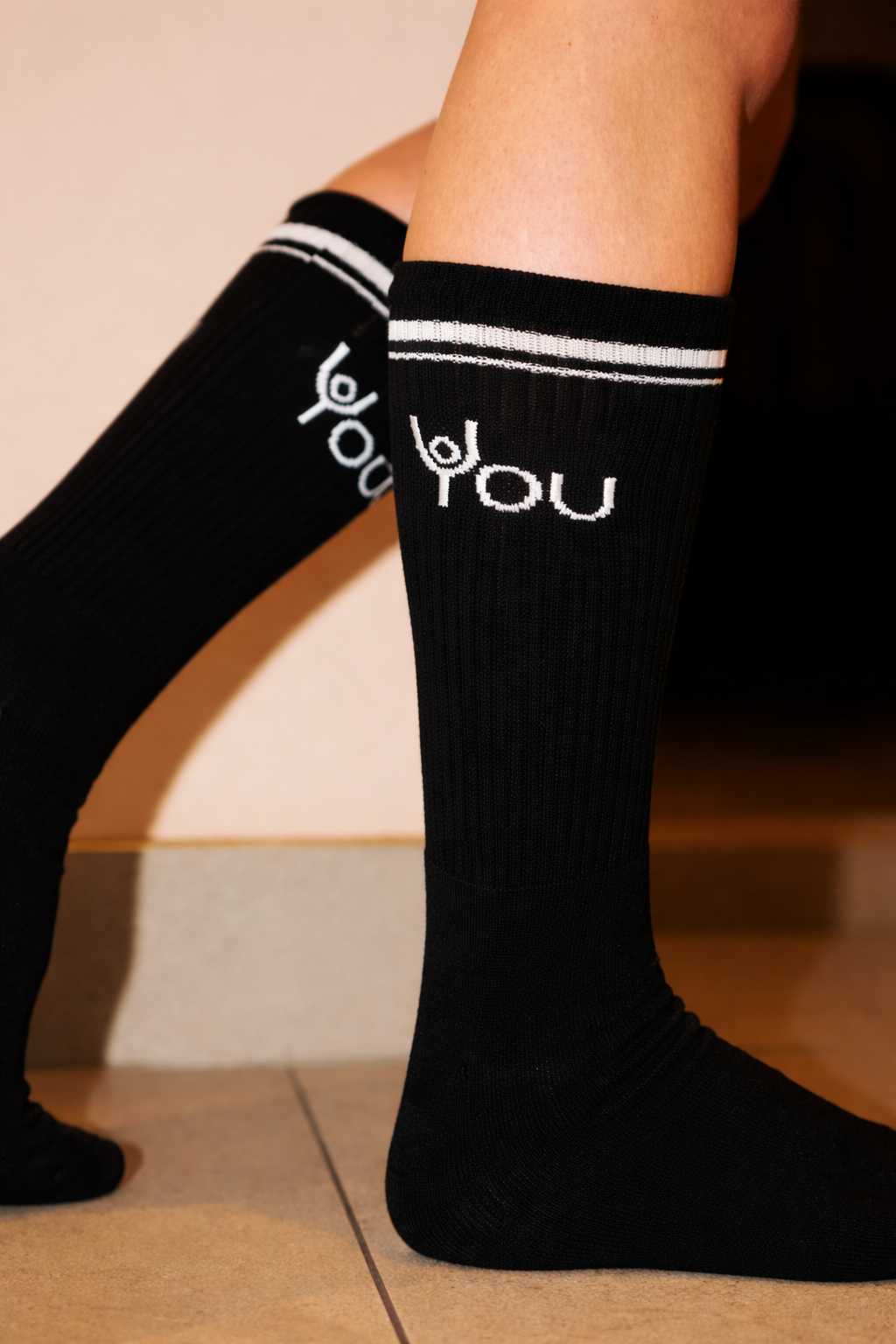 YOU logo 3 pack Socks| black