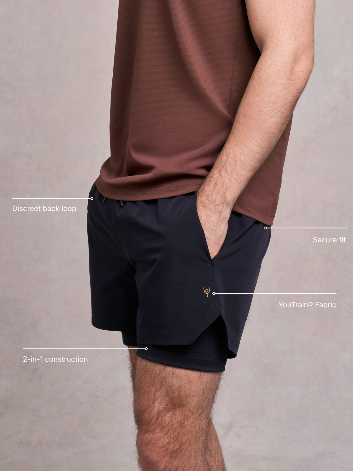 Gilmorton 2-in-1 Shorts | Schwarz