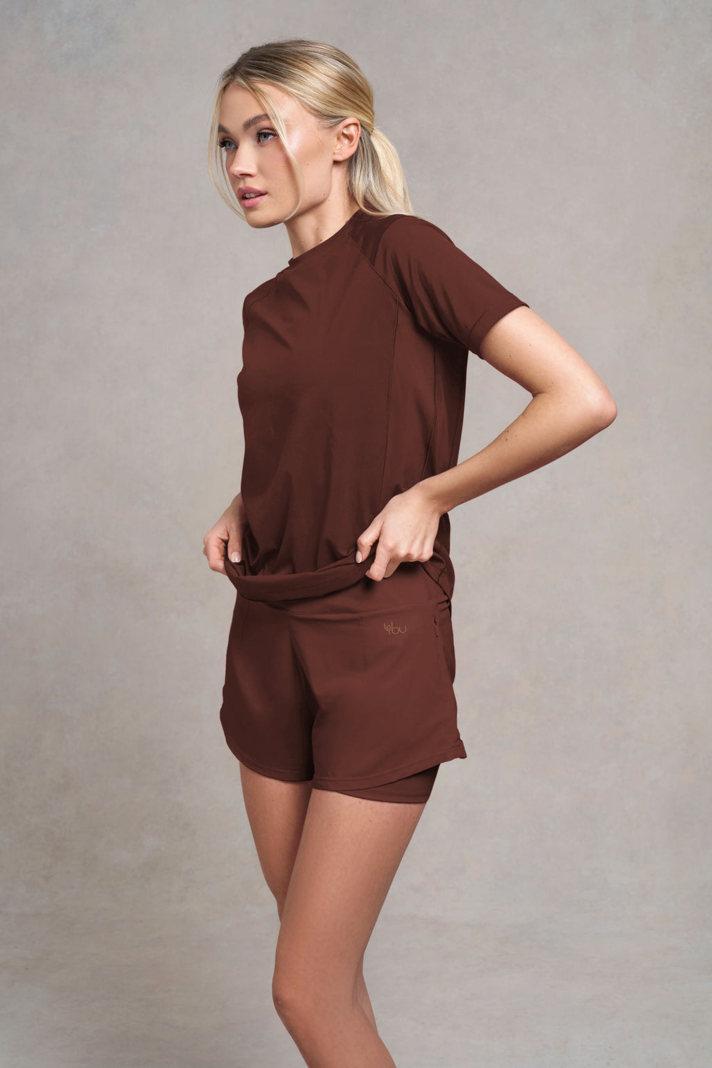 Waterley Mesh Panel Performance T-Shirt | potting soil