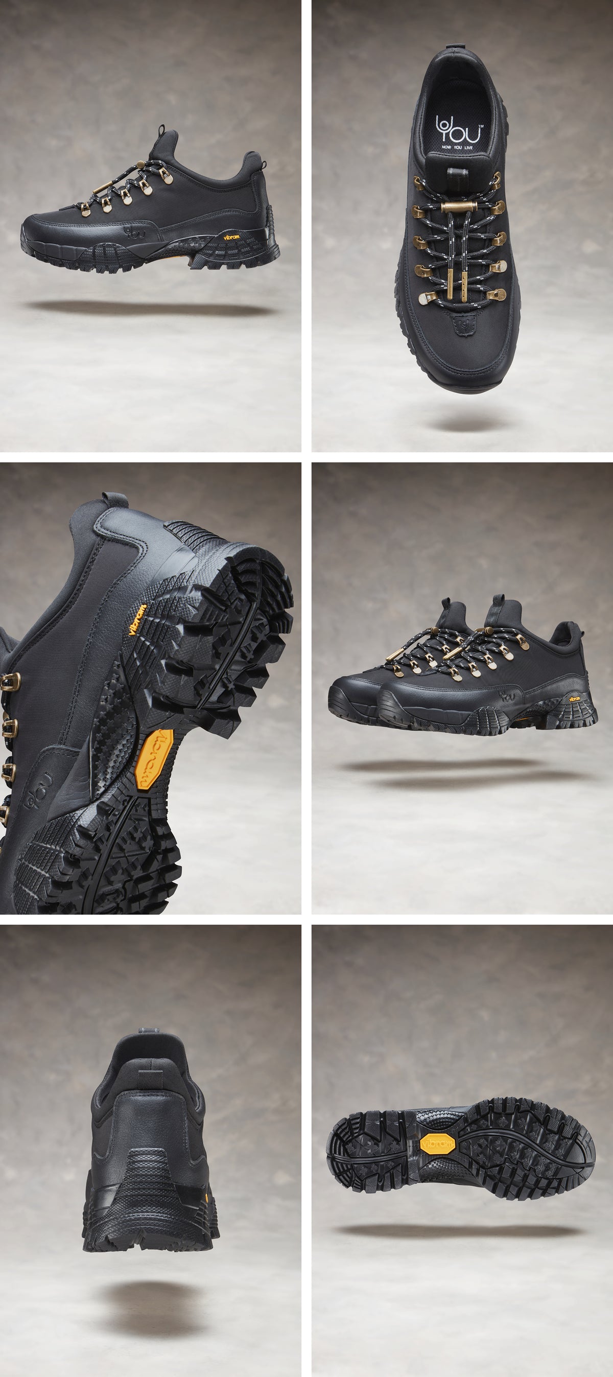Stamford Wanderstiefel Low | Schwarz