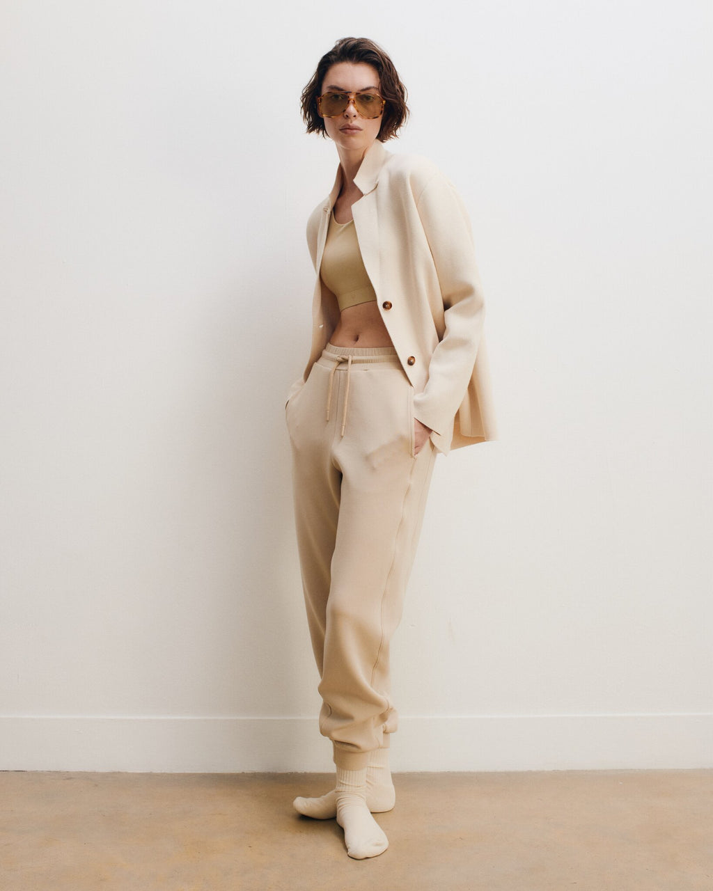 Uppingham YouCloud® Cuffed Jogger | barley