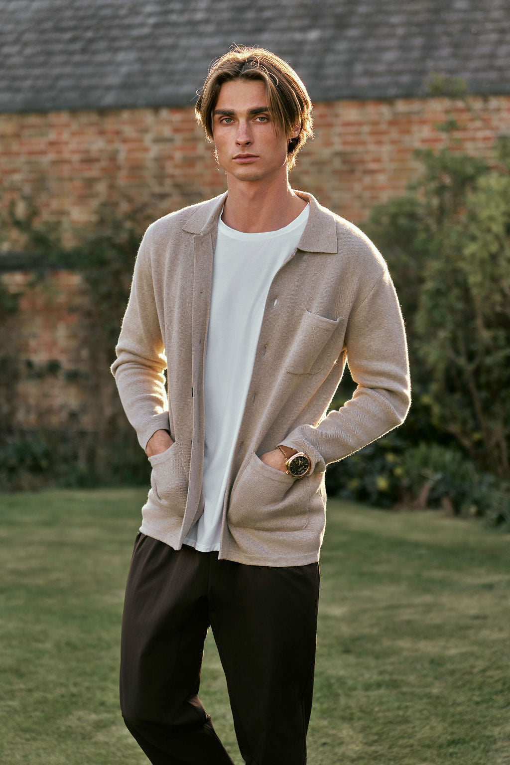 Wilson Knitted Shirt | fawn