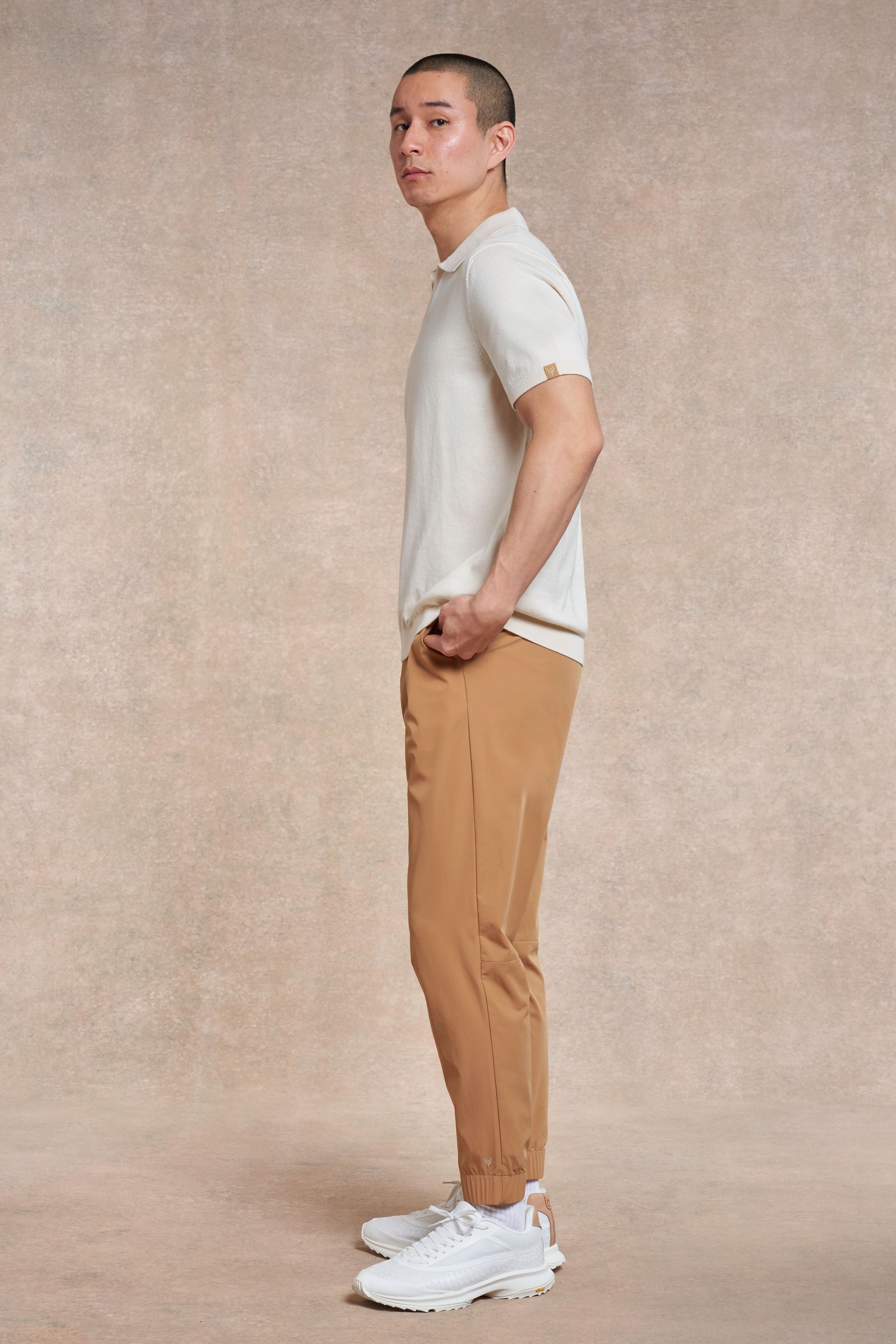 Newbold Knitted Polo | ecru