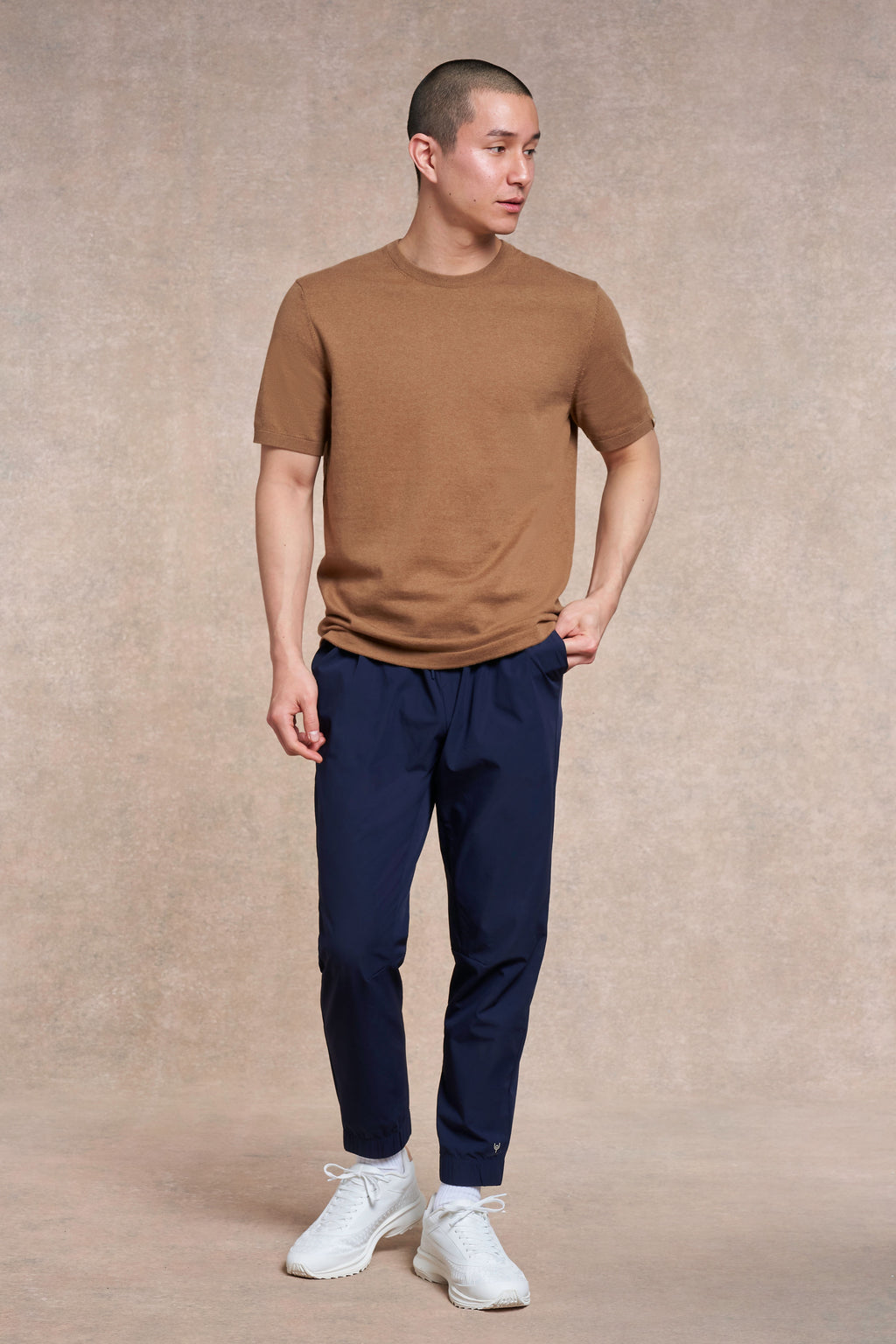 Saddington Knitted T-Shirt | camel