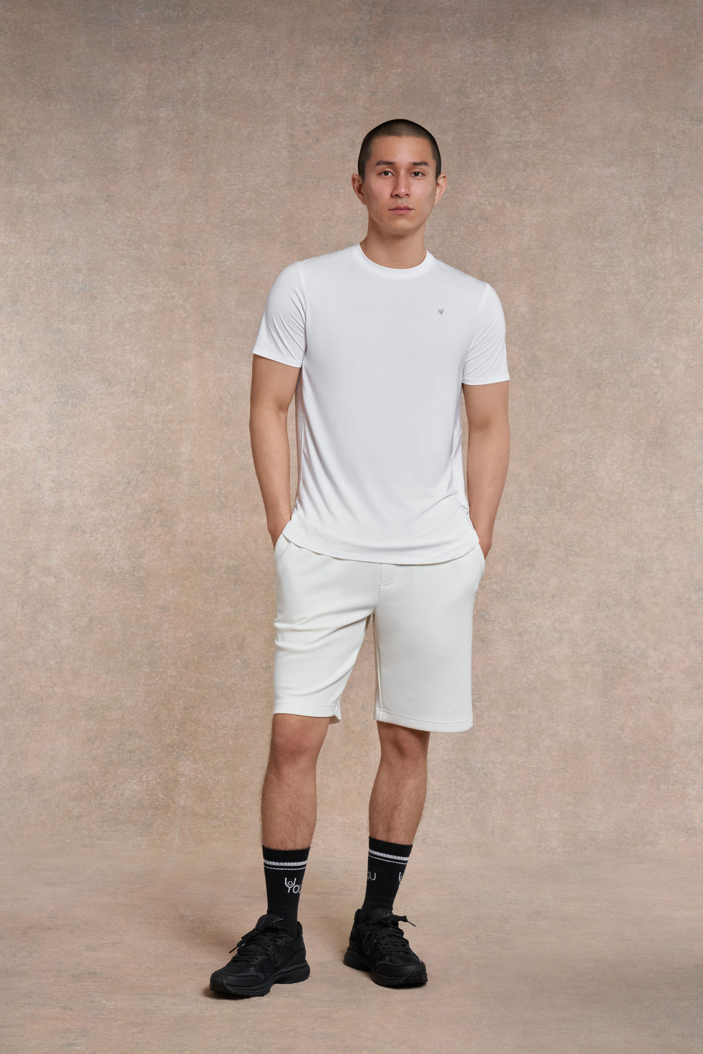 Soft Side Split T- Shirt | white