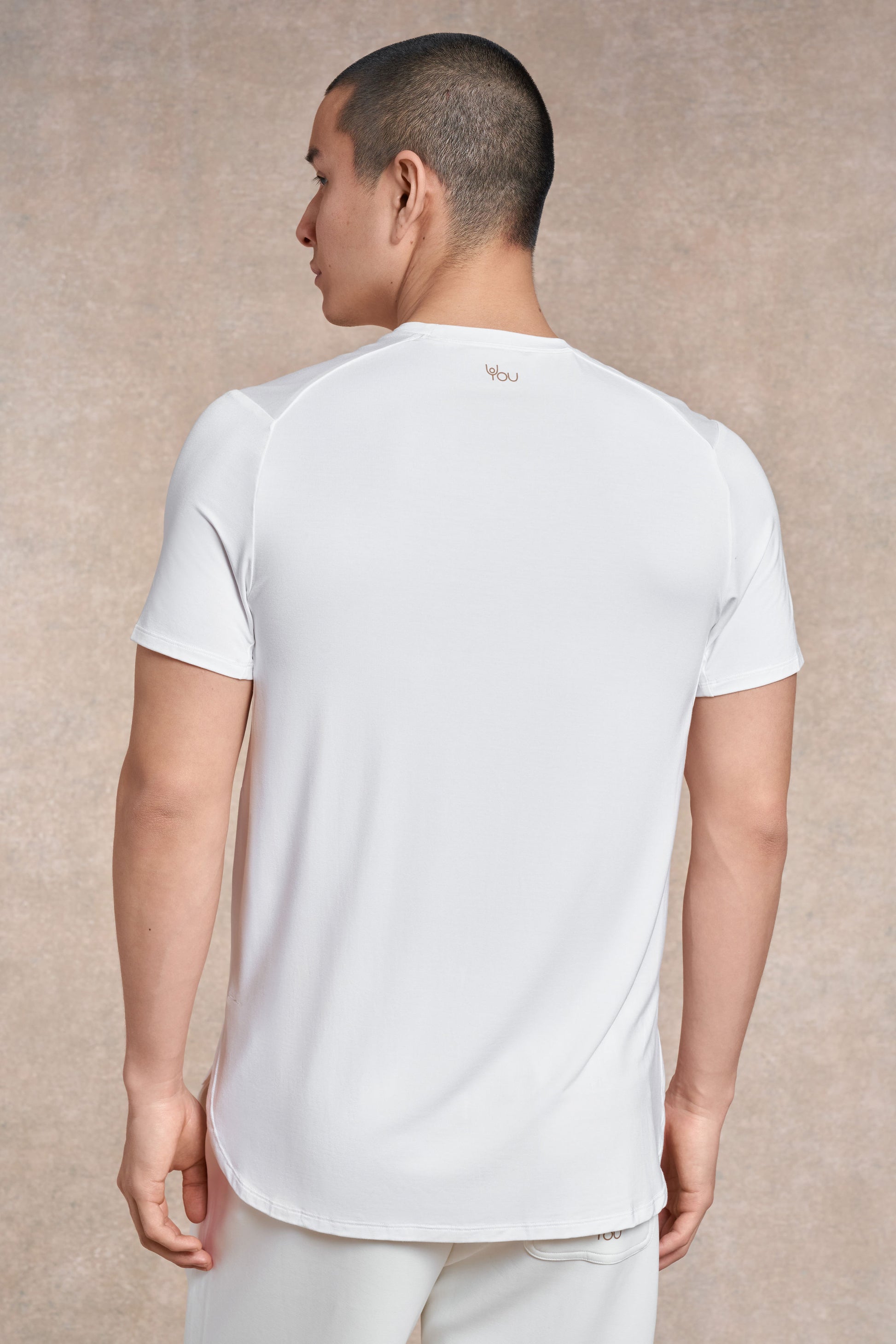 Soft Side Split T- Shirt | white