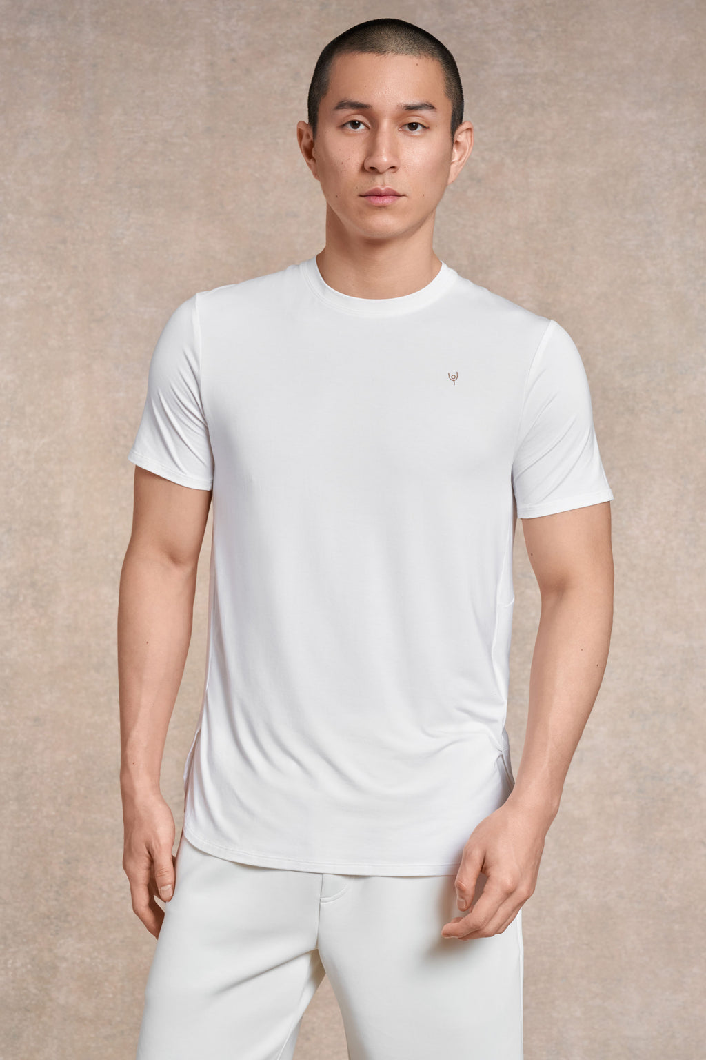 Soft Side Split T- Shirt | white