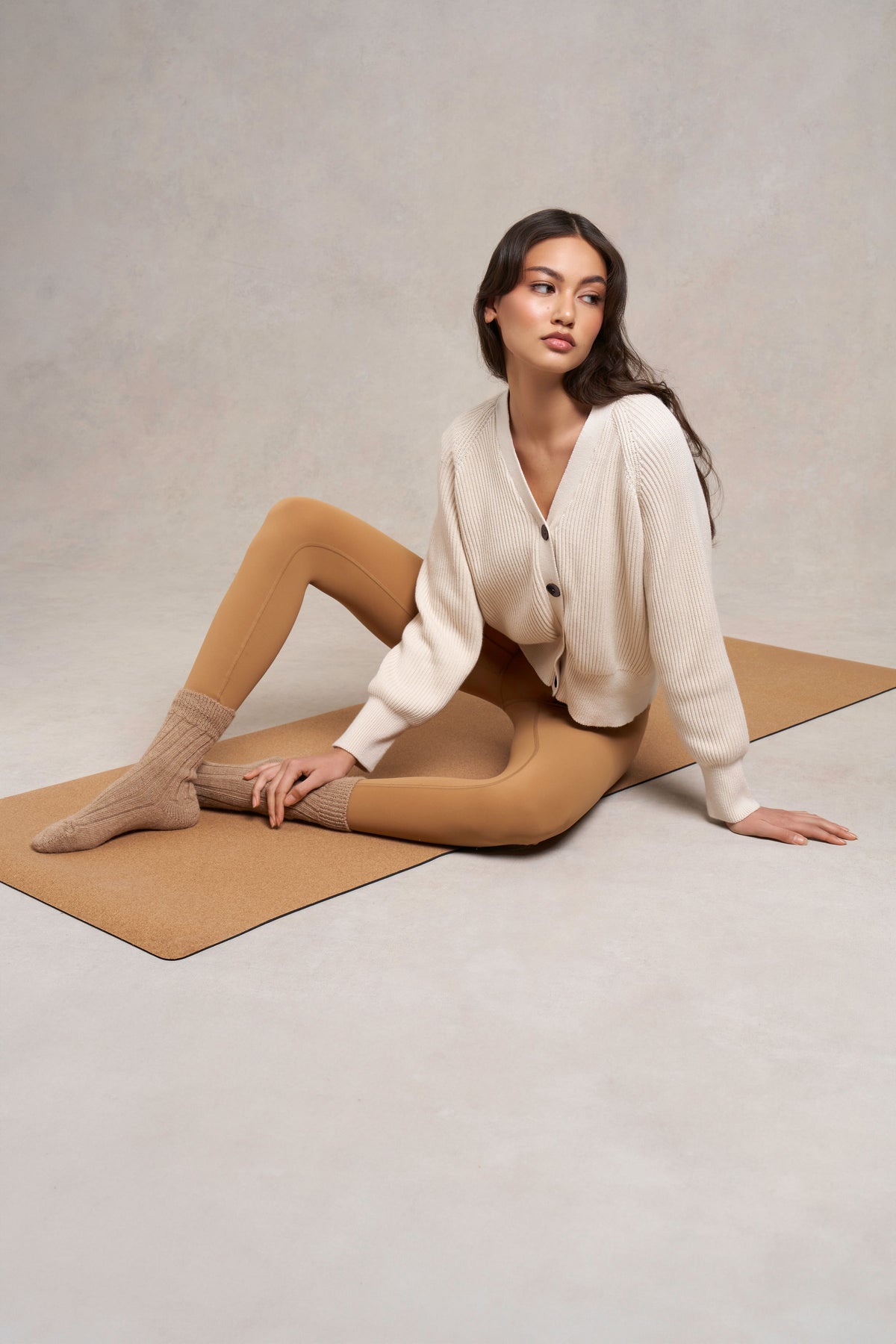 Kimcote Ribbed Knit Cotton Cardigan