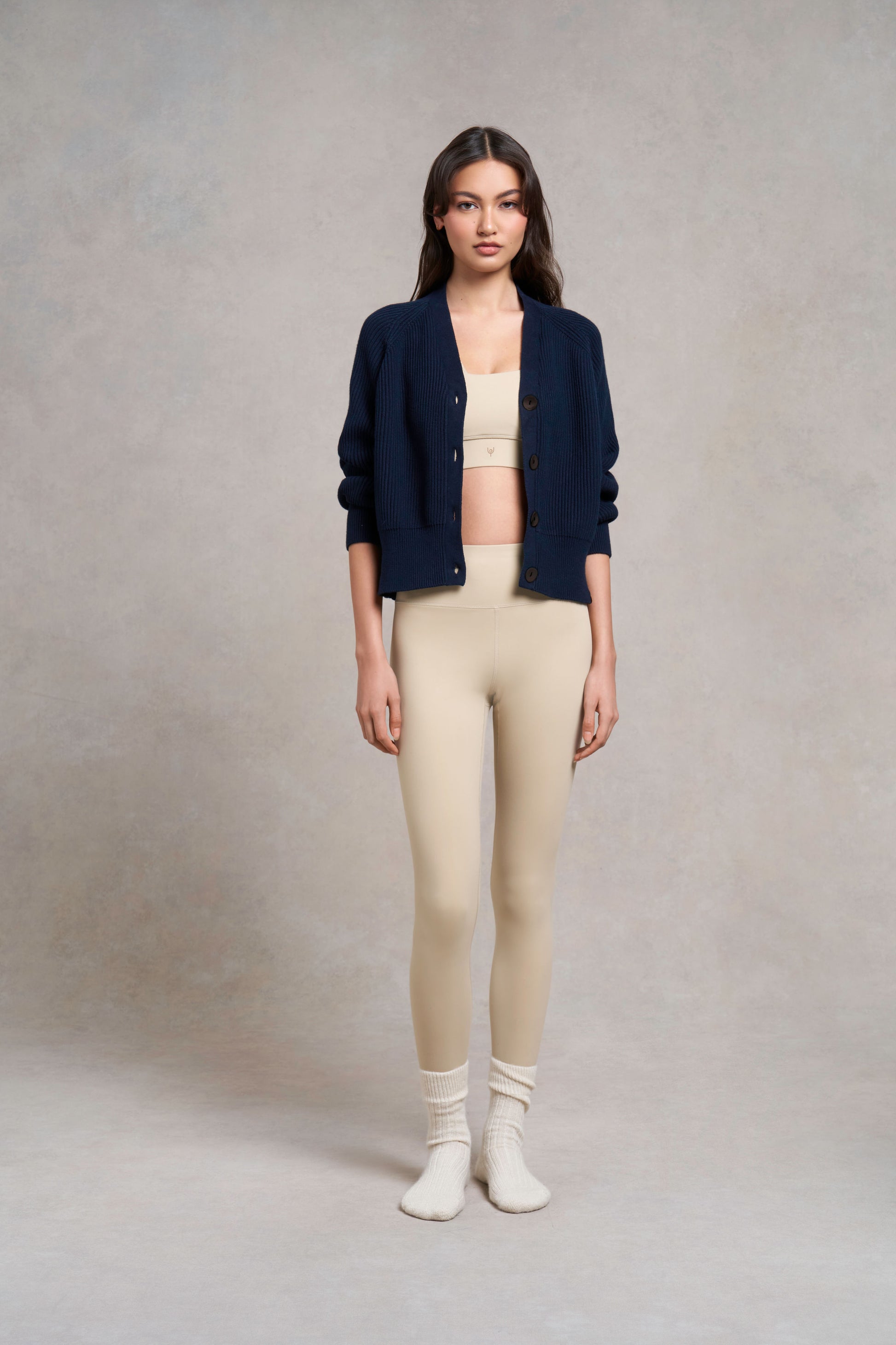 Kimcote Knitted Cardigan | navy