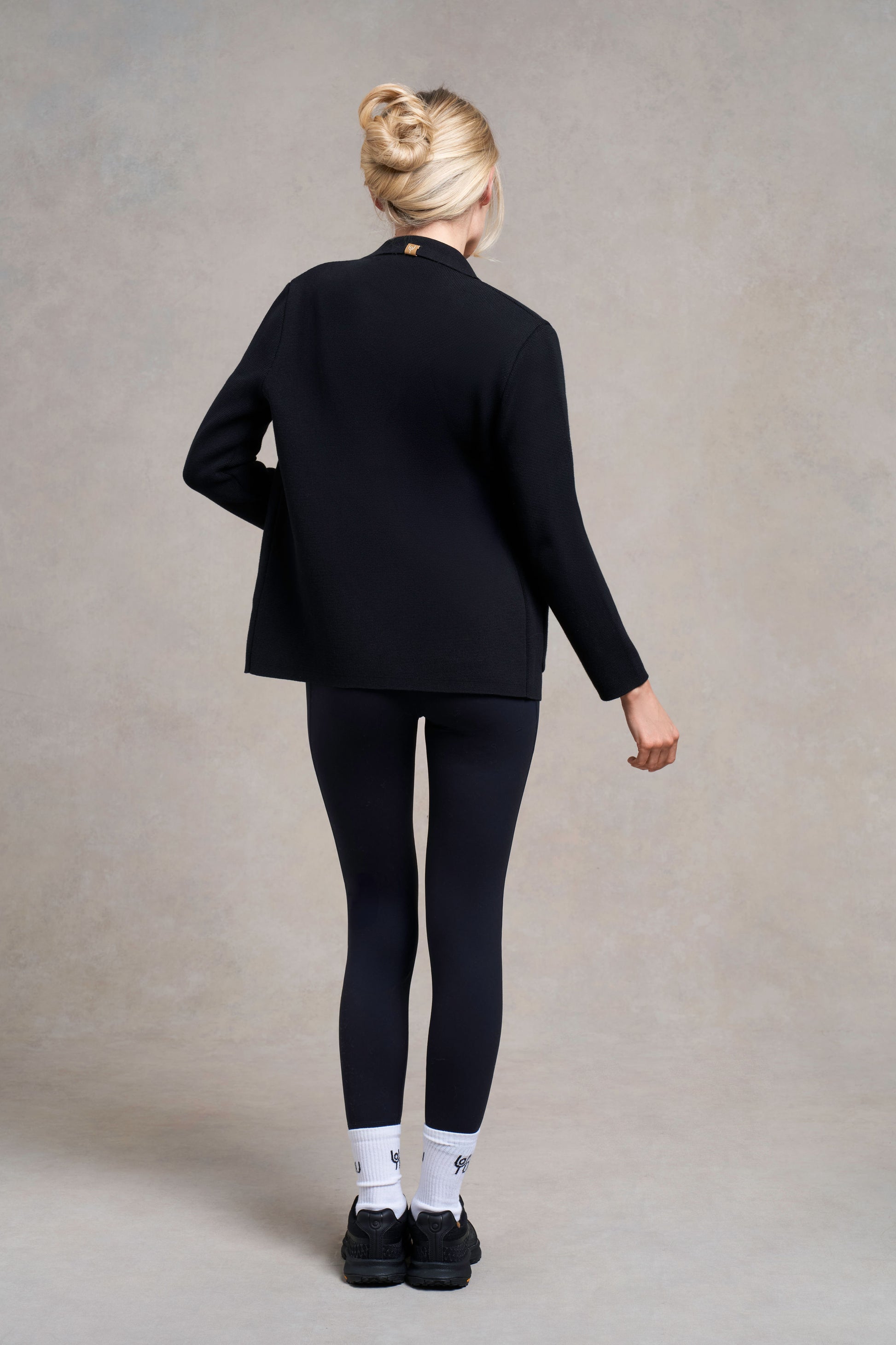 Langton Knitted Blazer | black