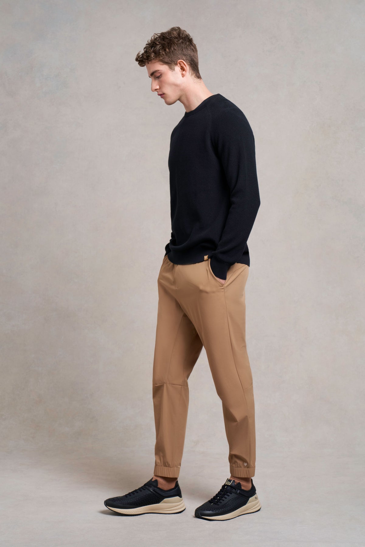 Croft Ribbed Knit Cotton Jumper