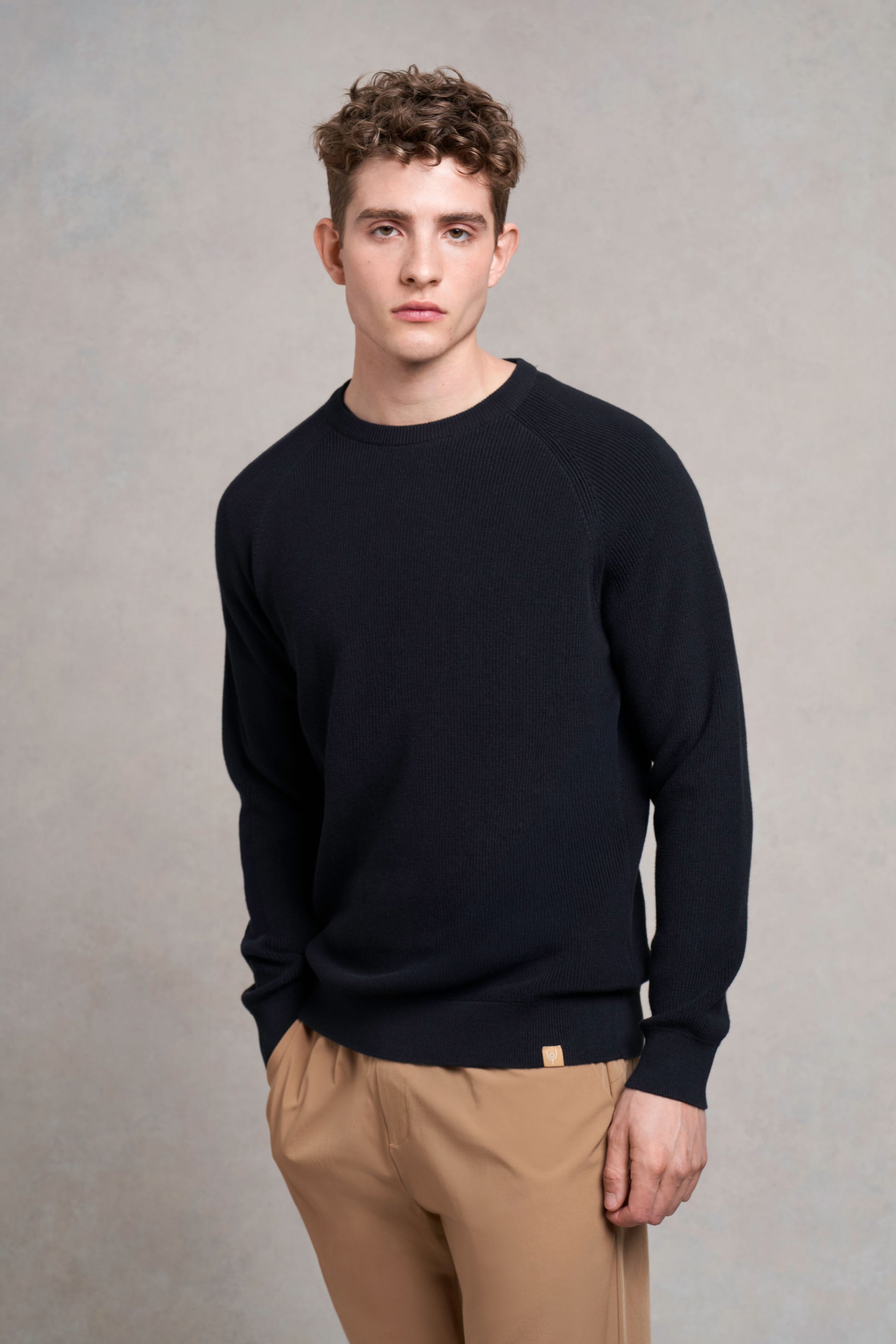 Croft Knitted Jumper | black