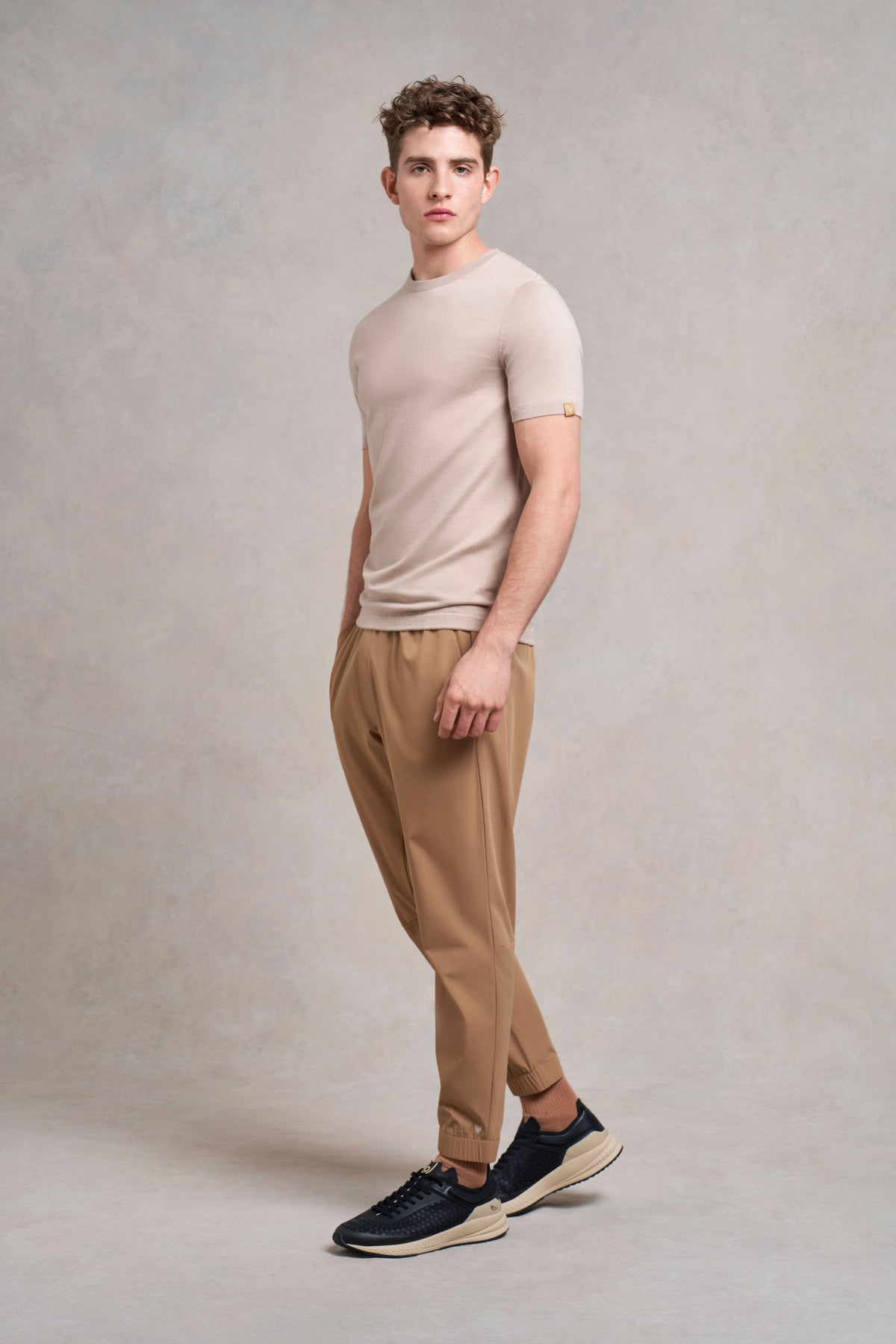 T-shirt lavorata a maglia Saddington | cervo