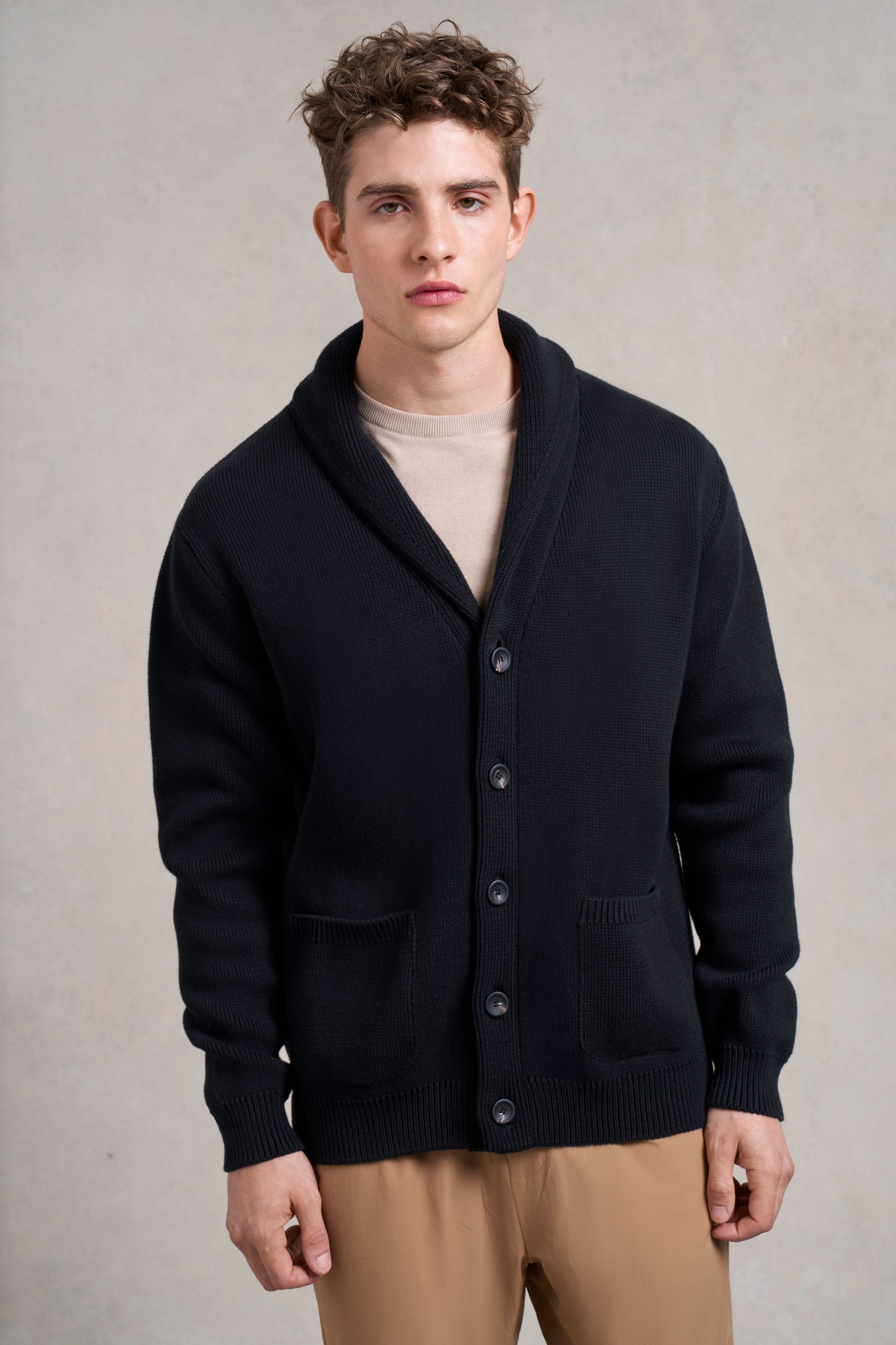 Carlton Knitted Cardigan | black