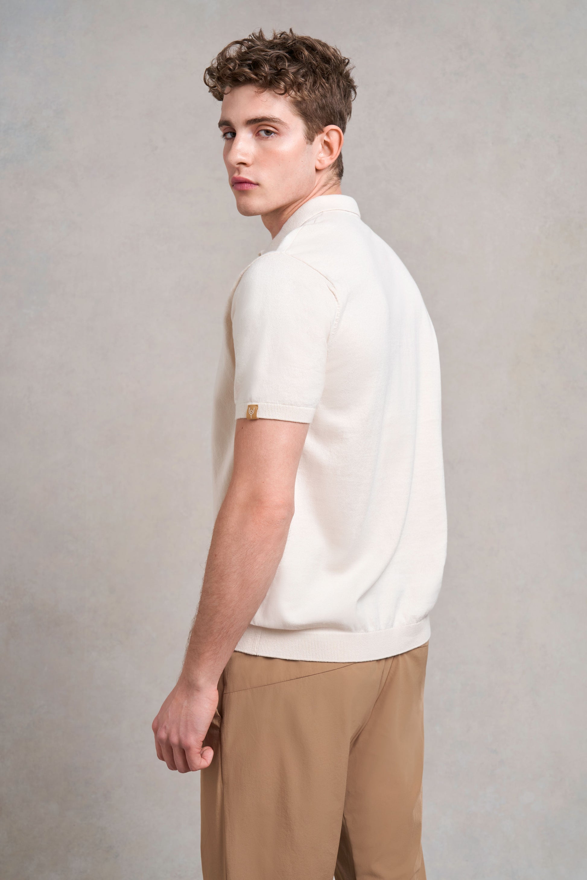 Pickwell Knitted Polo | ecru