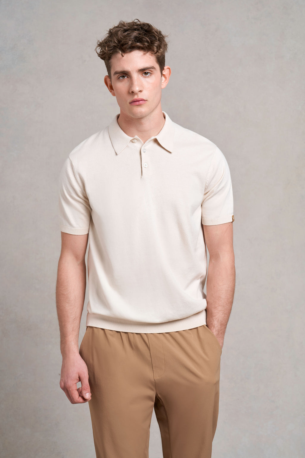 Pickwell Knitted Polo | ecru