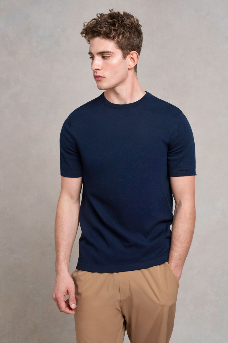 Saddington Knitted Cotton T-Shirt