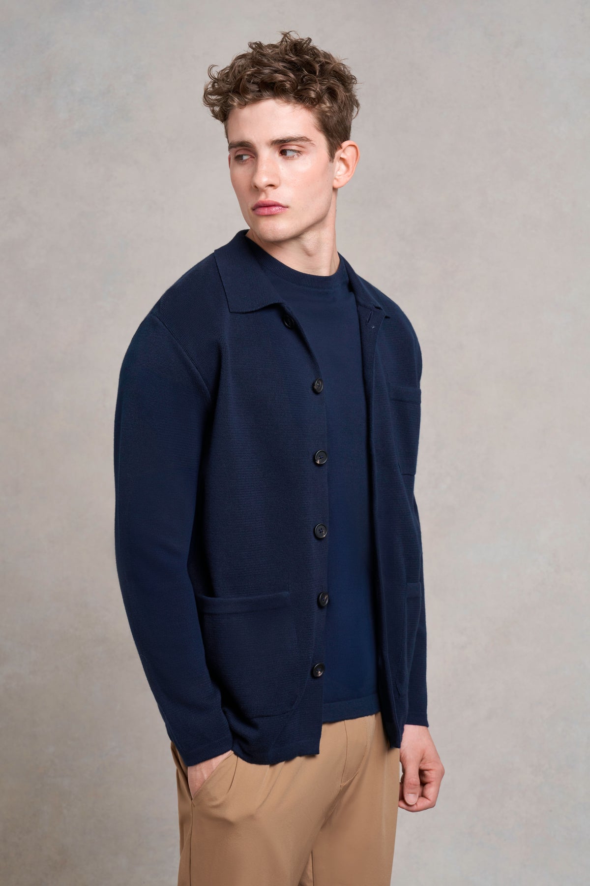 Wilson Strickhemd | Marineblau