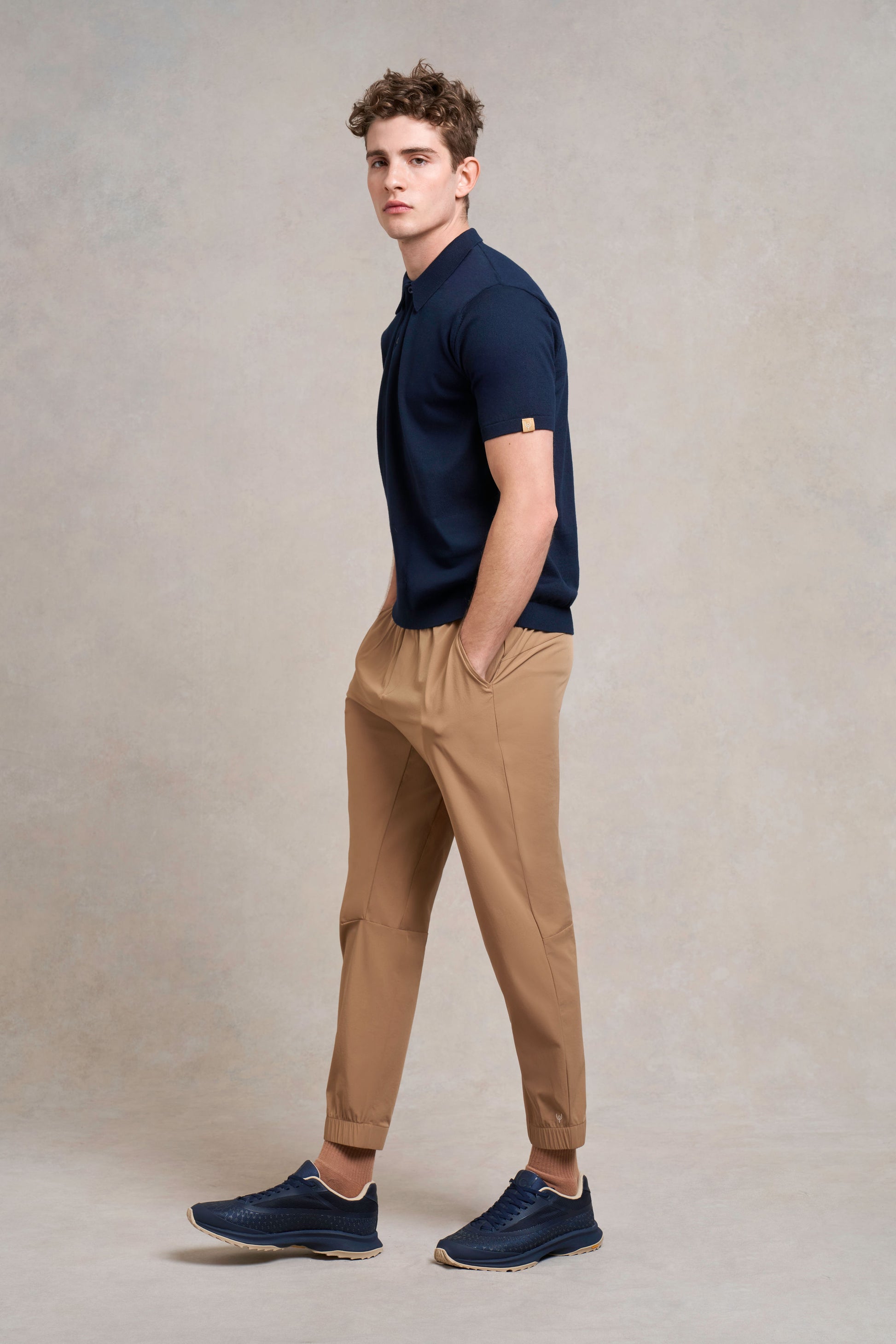 Pickwell Knitted Polo | navy