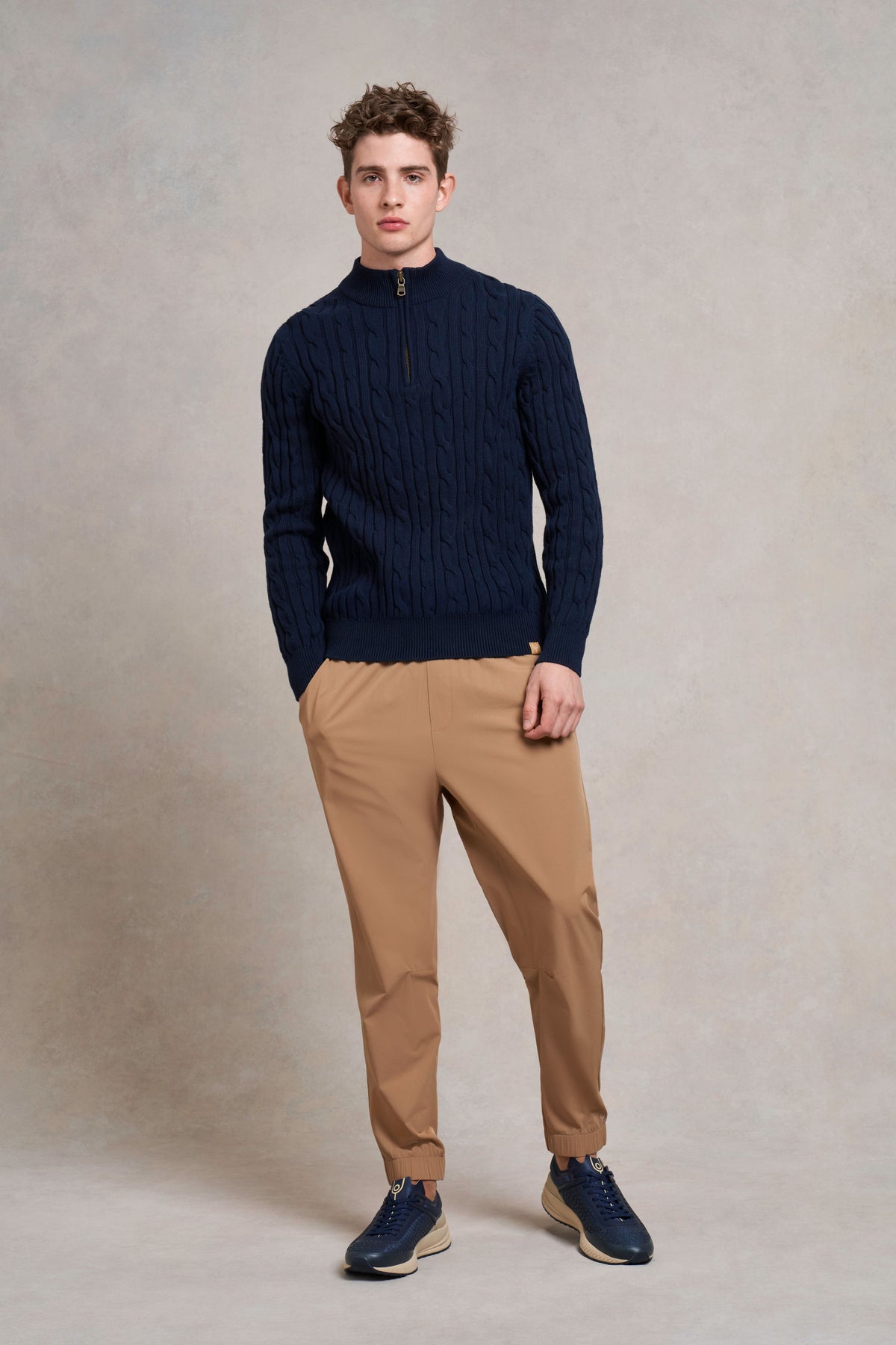 Upton Strickpullover | marineblau