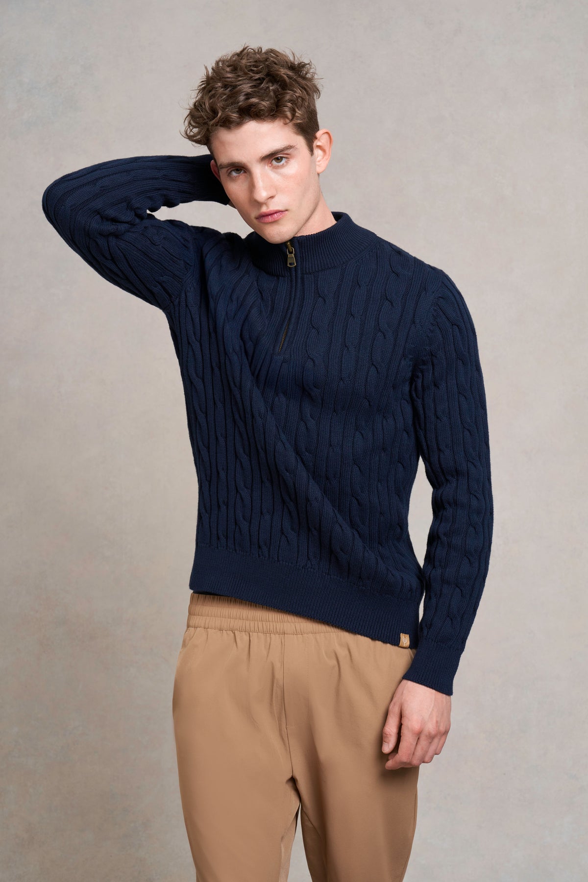 Upton Strickpullover | marineblau