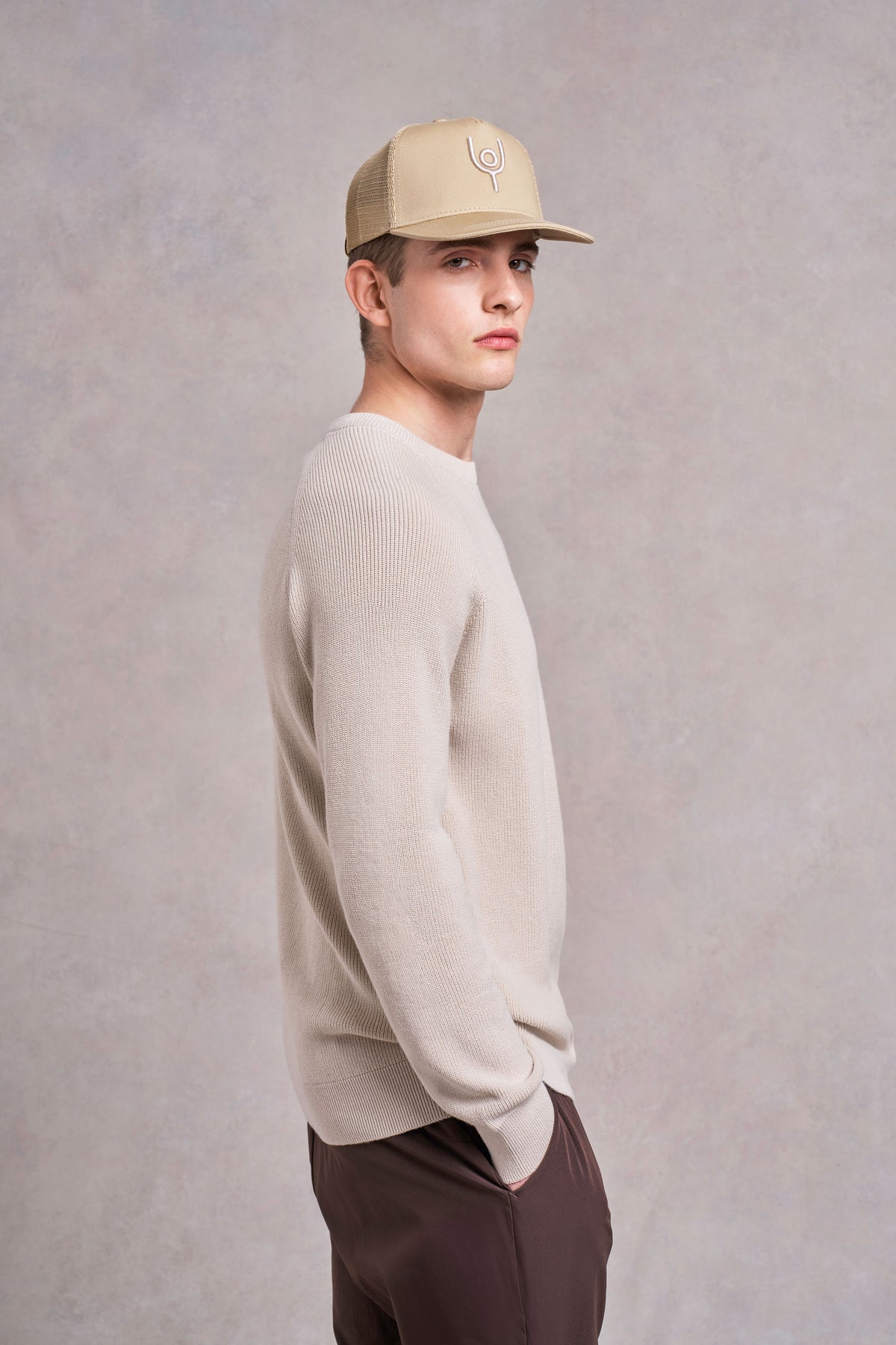 Croft Ribbed Knit Cotton Jumper