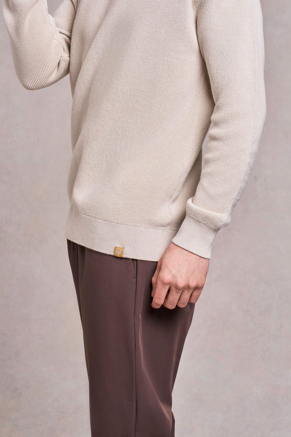 Croft Ribbed Knit Cotton Jumper