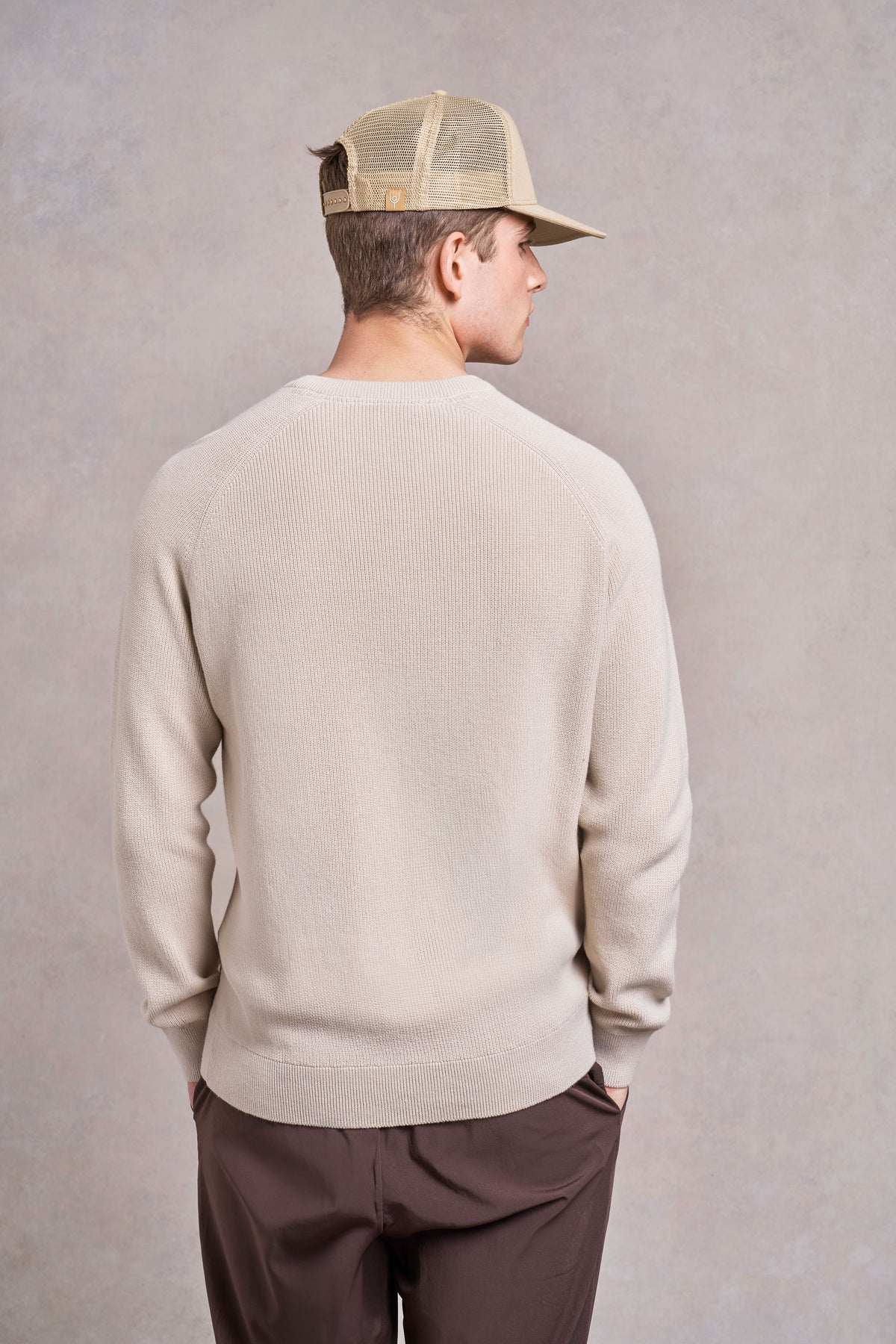 Croft Ribbed Knit Cotton Jumper