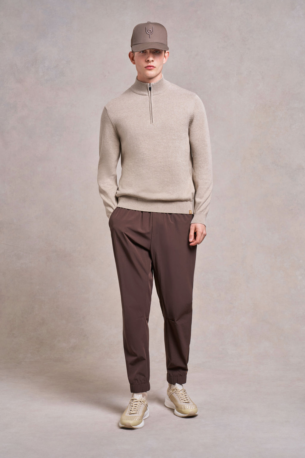 Woodhouse Knitted Jumper | fawn