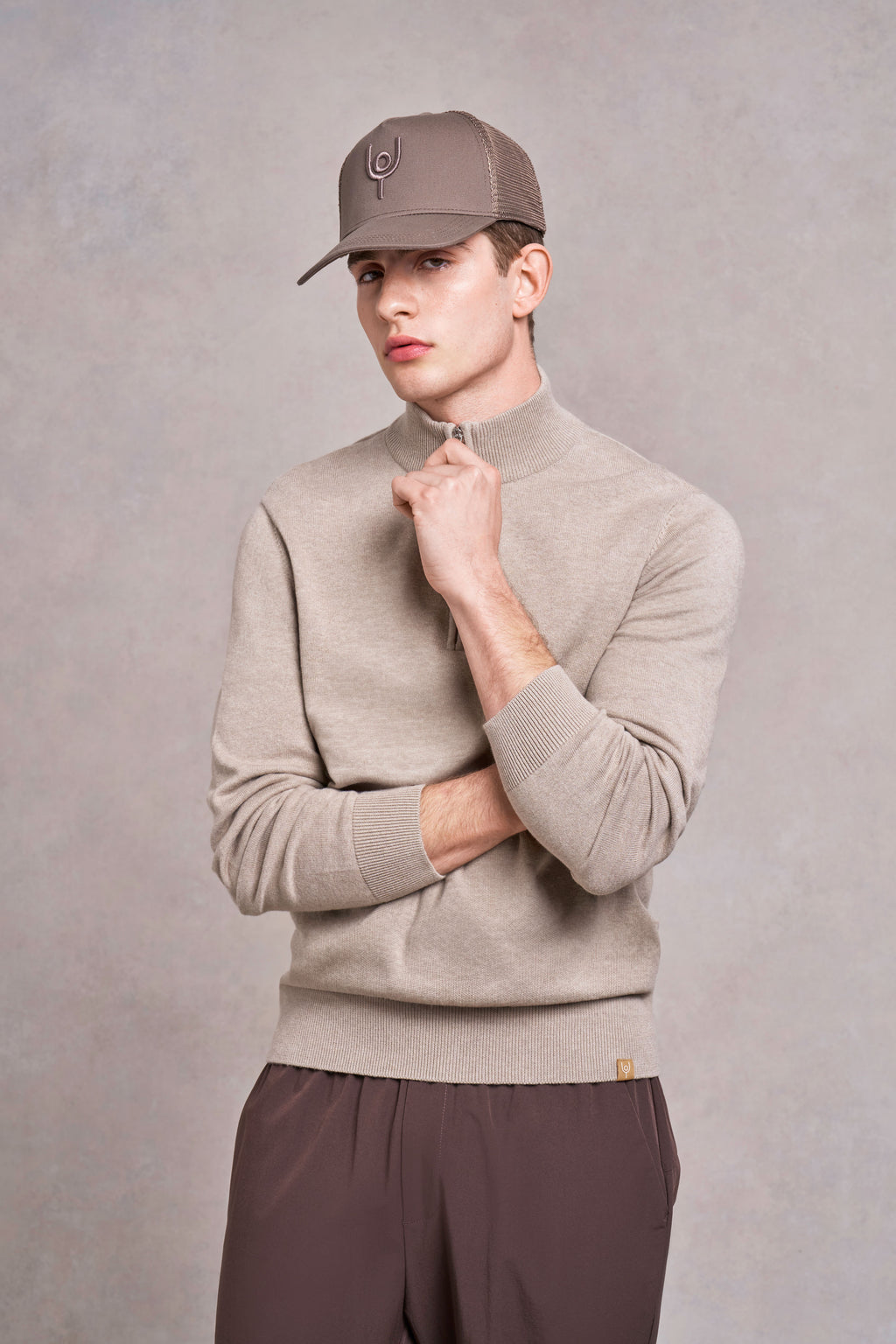 Woodhouse Knitted Jumper | fawn