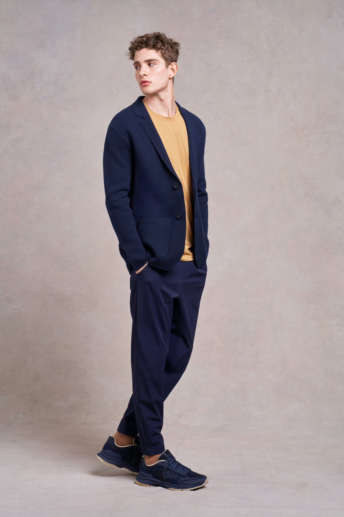 Charley Strickblazer | marineblau