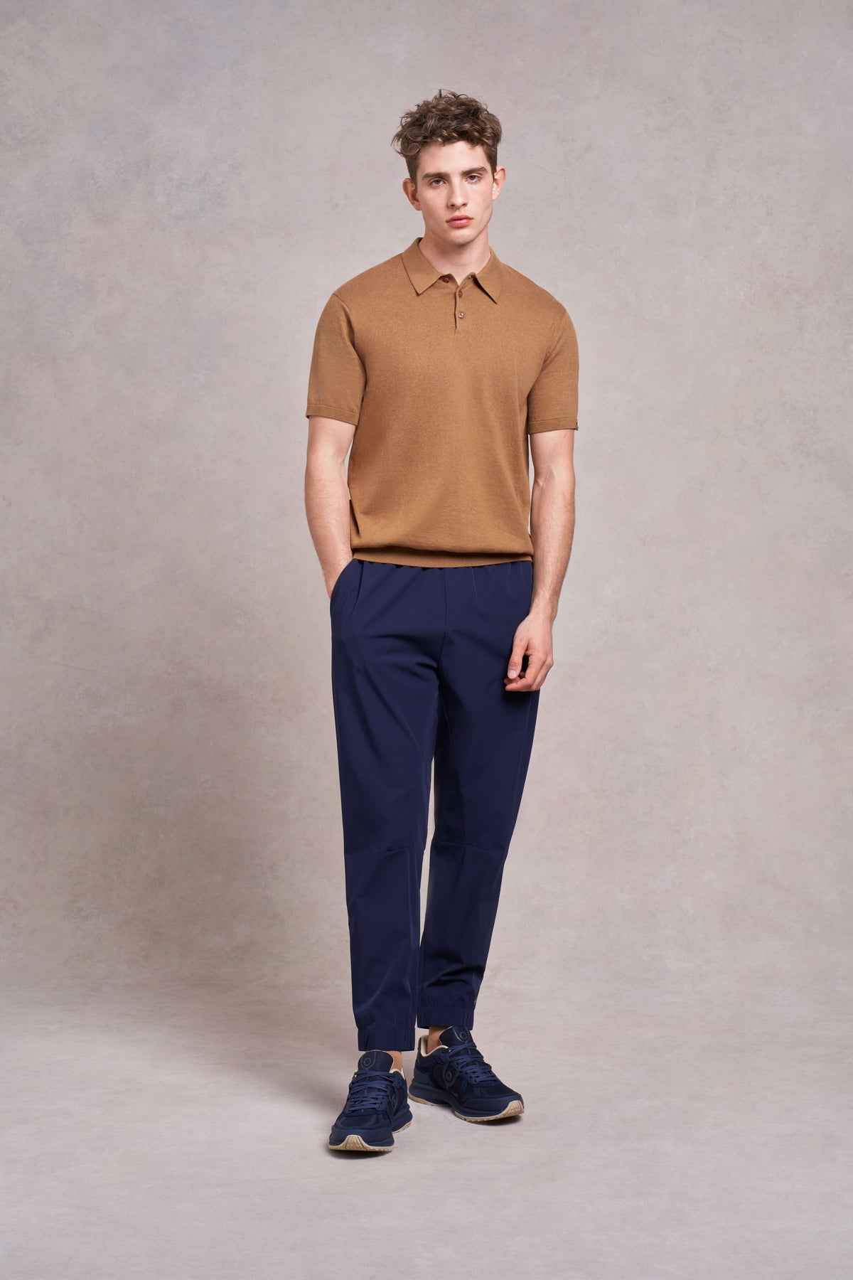 Pickwell Strick-Poloshirt | kamel