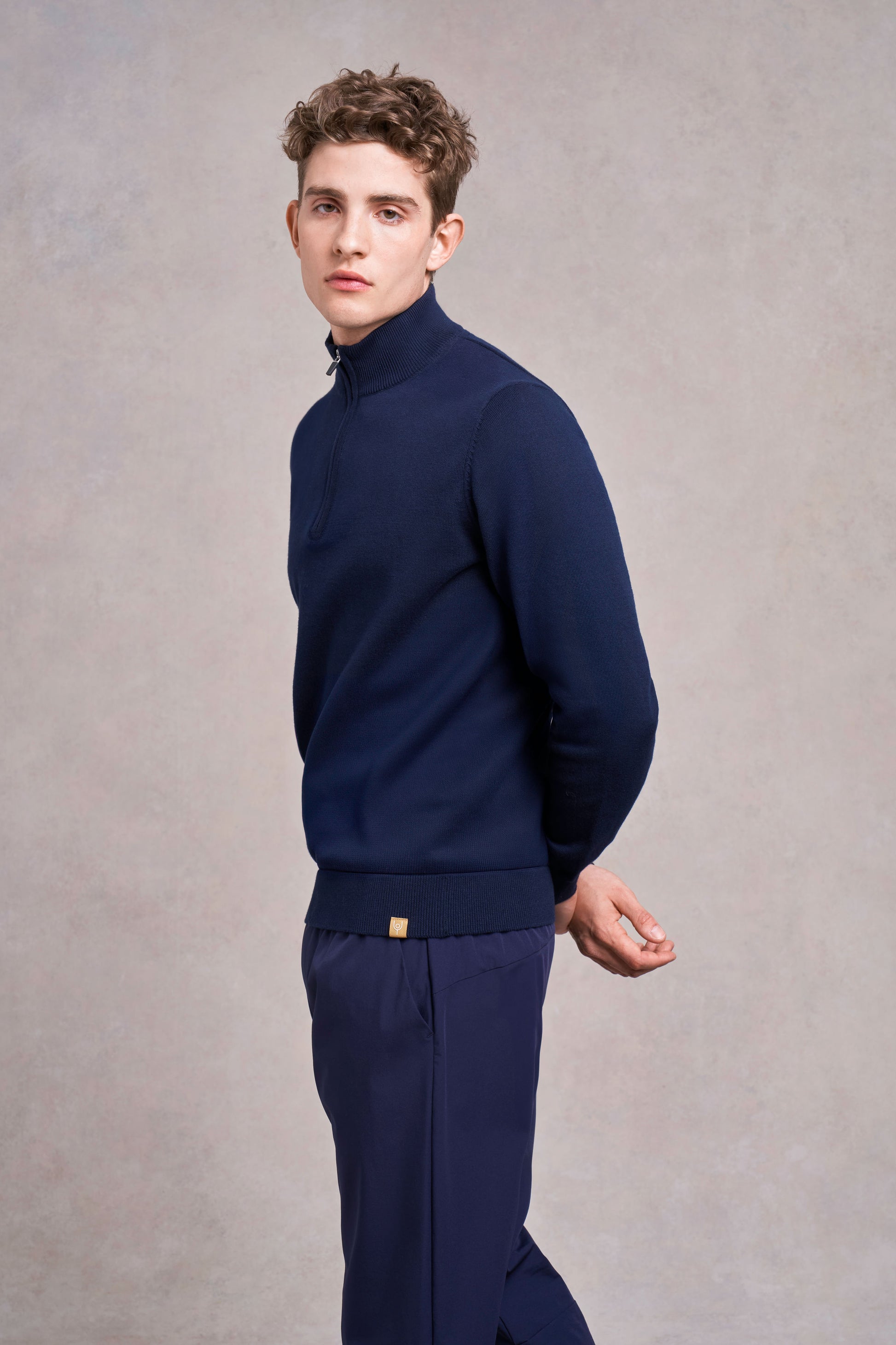 Woodhouse Knitted Jumper | navy