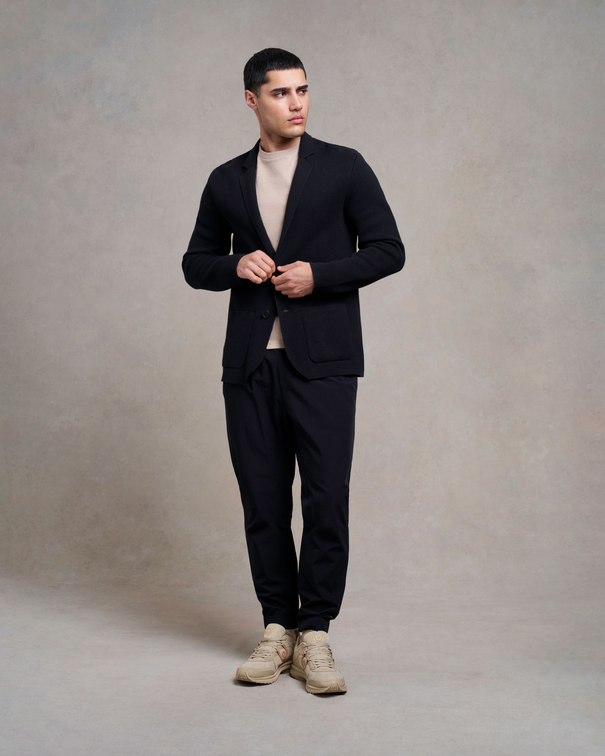 Charley Knitted Blazer | black