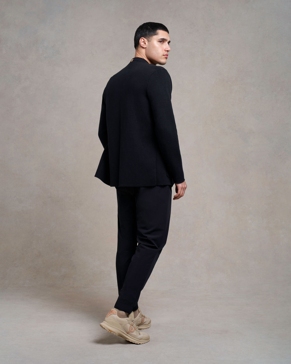 Blazer lavorato a maglia Charley | nero