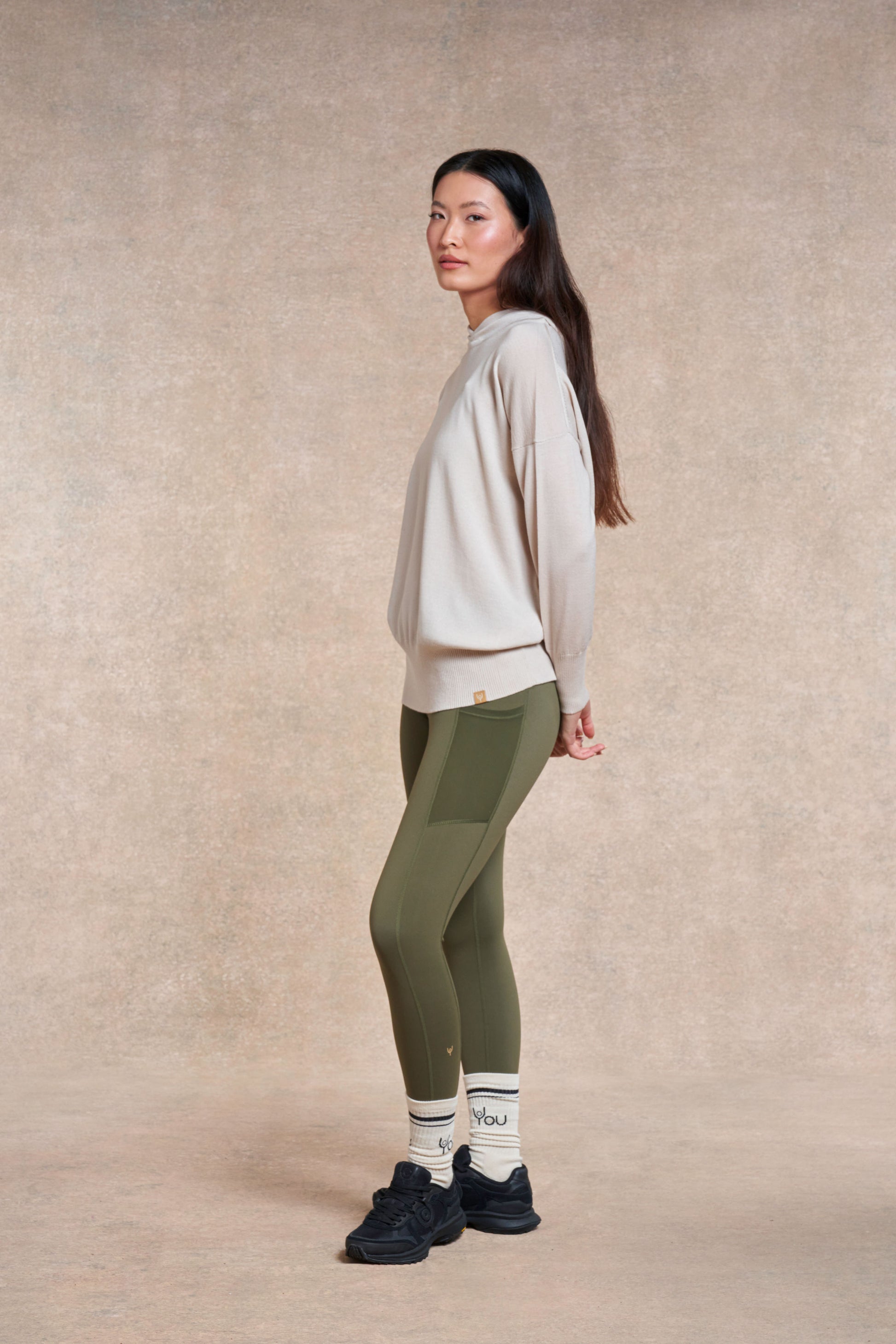 Beeby Knitted Hooded Jumper | shell