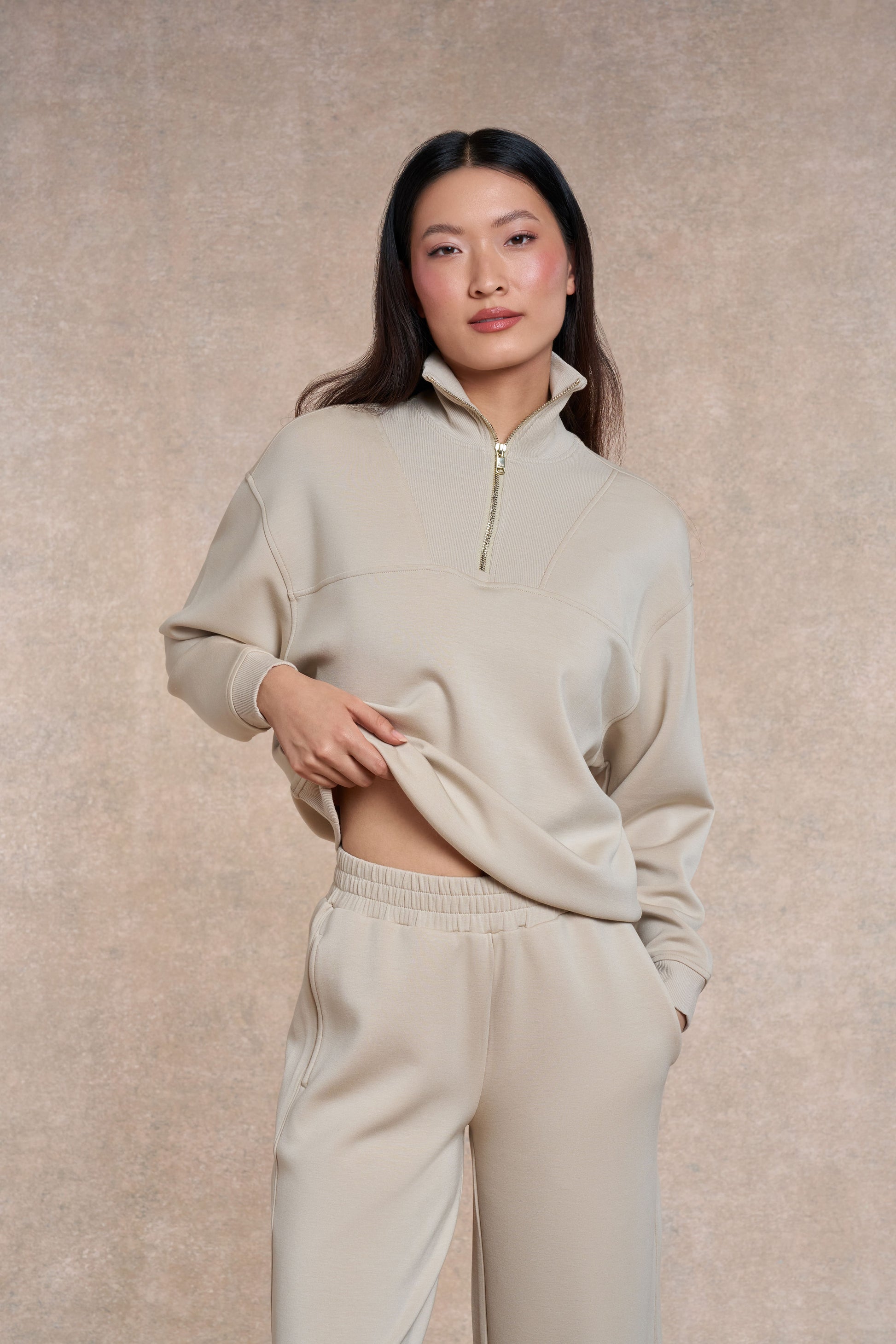 Foxton Wide leg Jogger | Barley