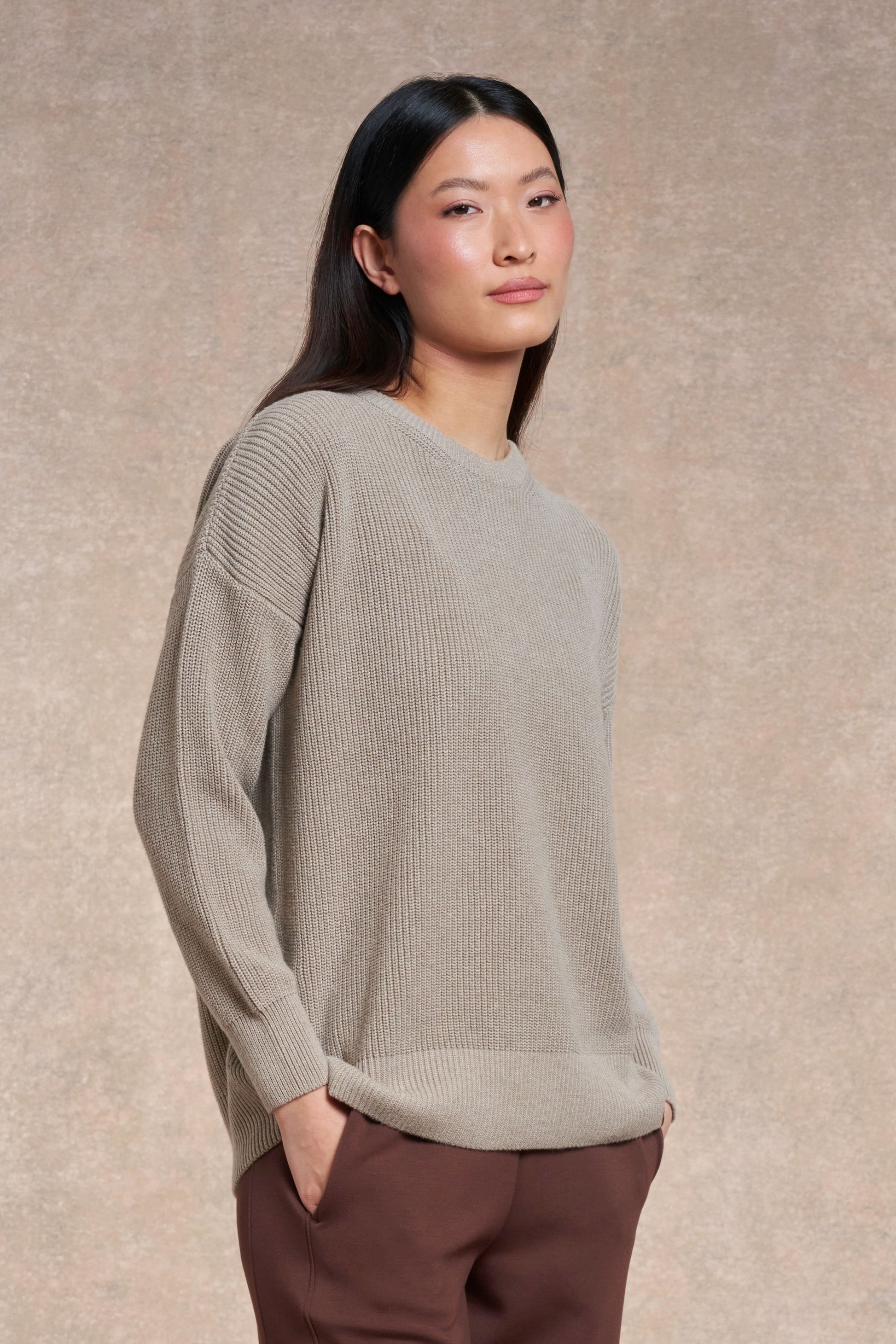 Appleby Knitted Jumper | fawn