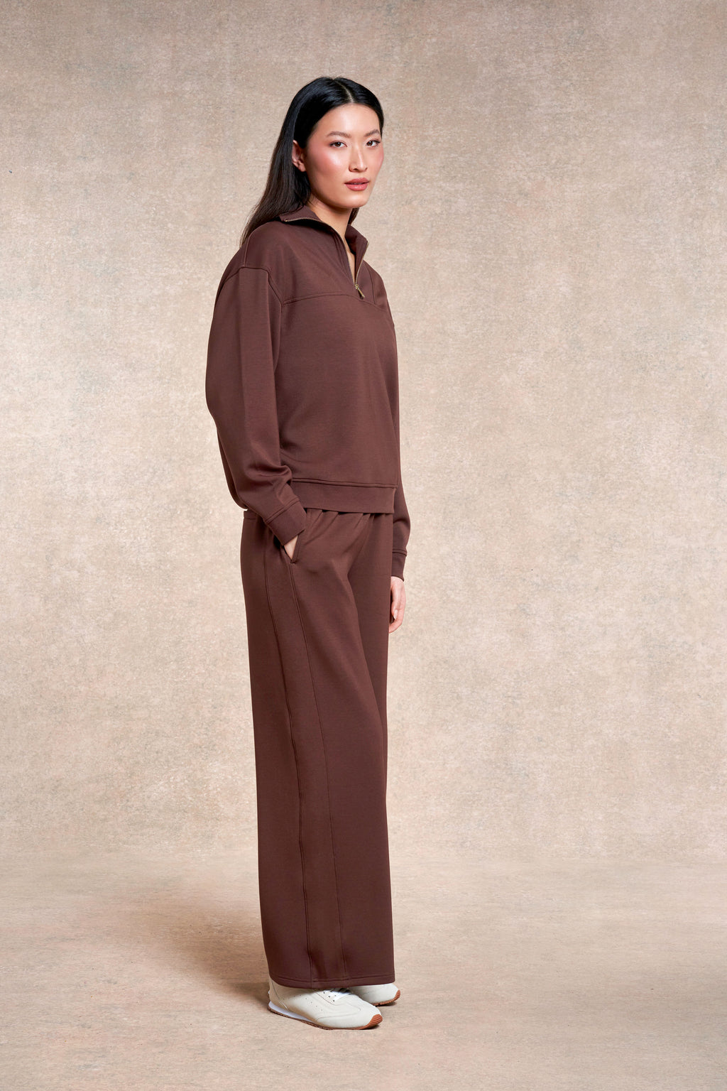 Foxton Wide leg Jogger | Potting Soil