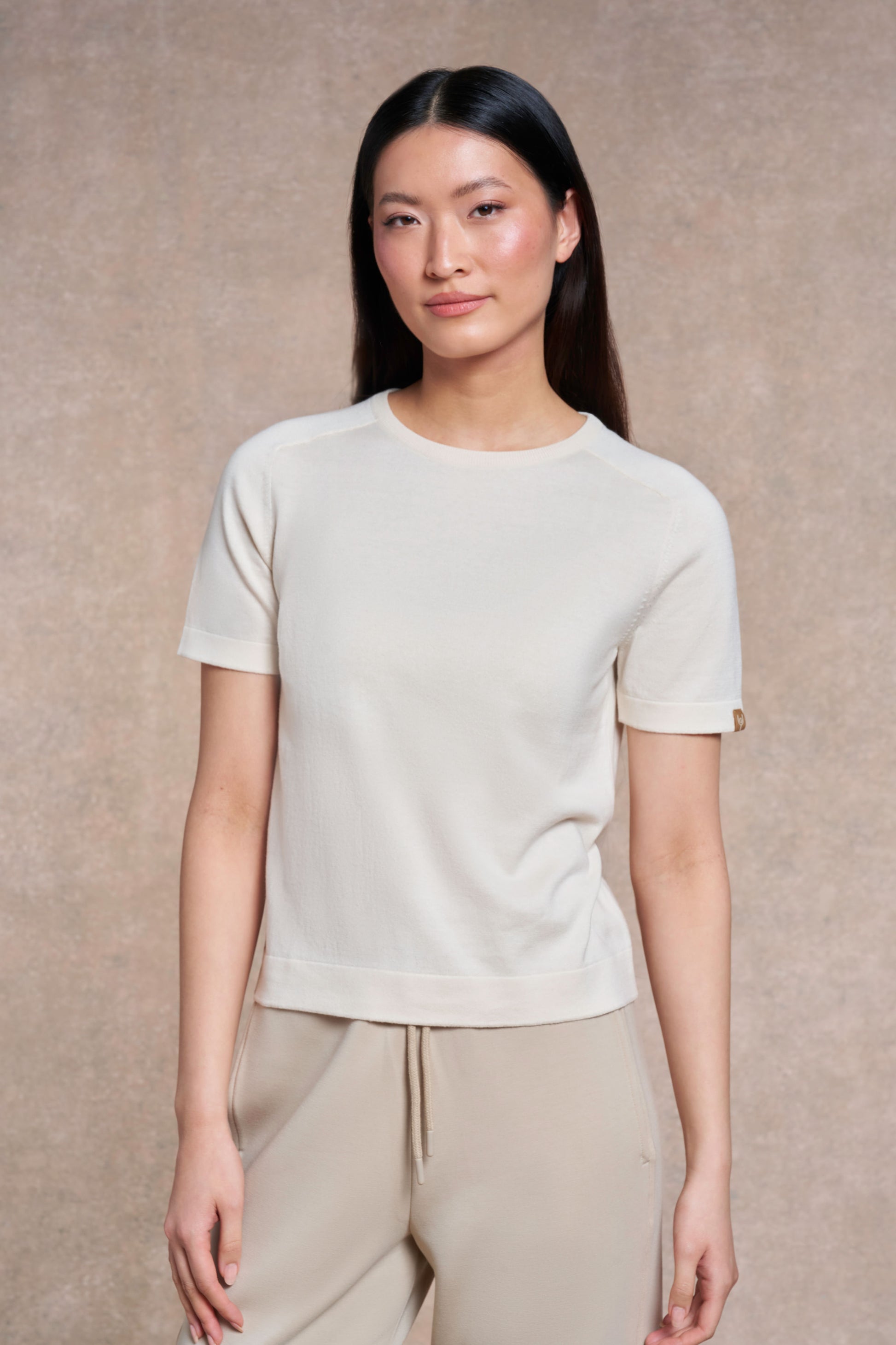 Somerby Knitted T-Shirt | ecru