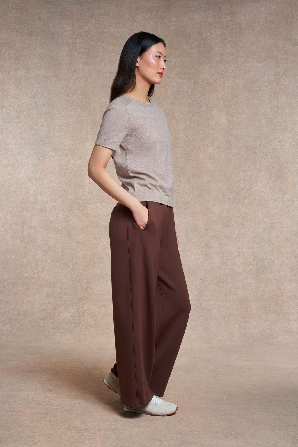 Somerby Knitted T-Shirt | mushroom