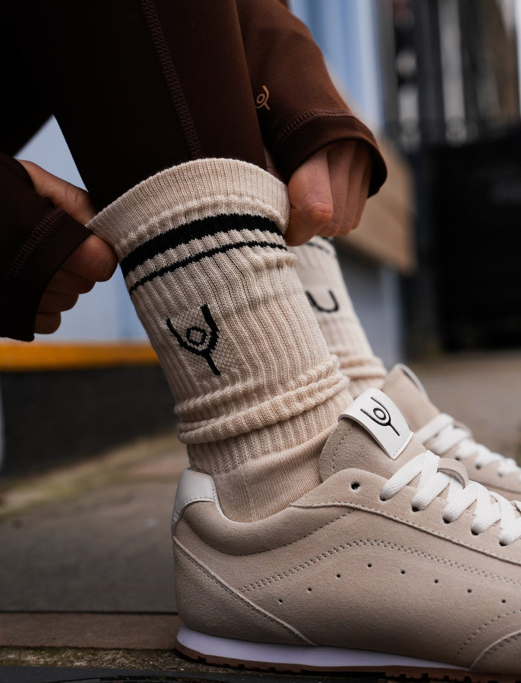 Y logo 3 pack Socks | barley