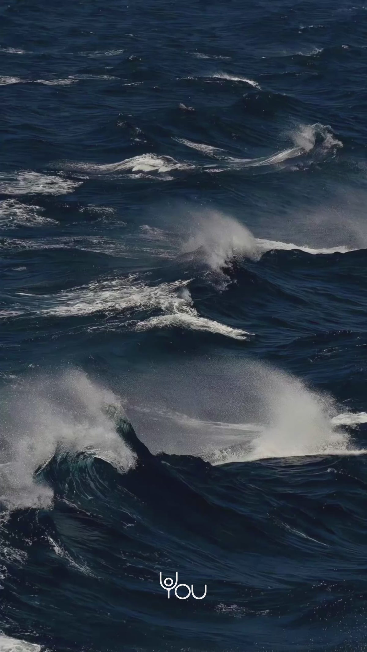 Navy: waves breaking on a dark sea