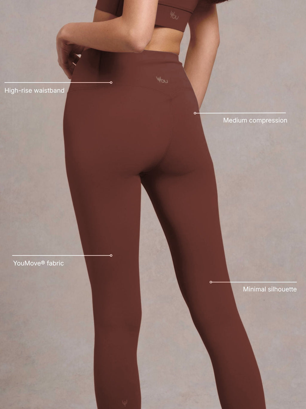 Willoughby YouMove® High-Rise Legging In Colour Potting Soil